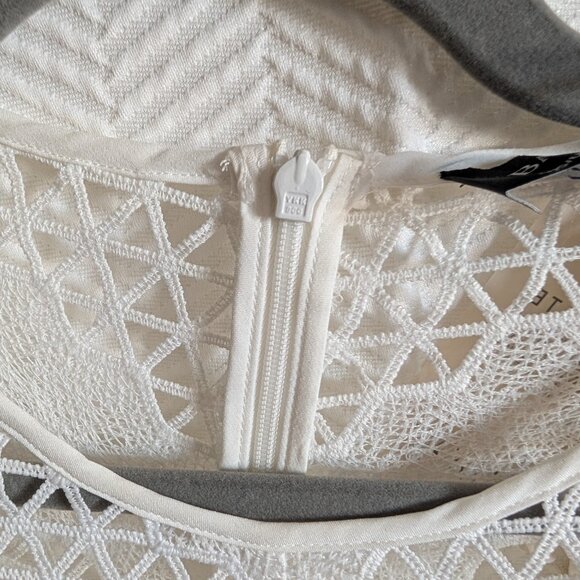 Bardot Lana Lace Mini Dress In Ivory women's size 6 Bridal shower bachelorette - Picture 13 of 14